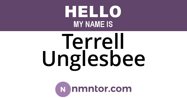 Terrell Unglesbee