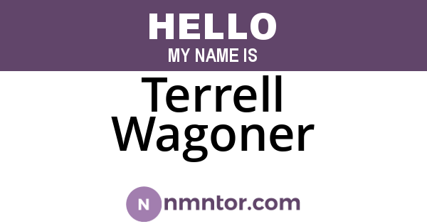 Terrell Wagoner