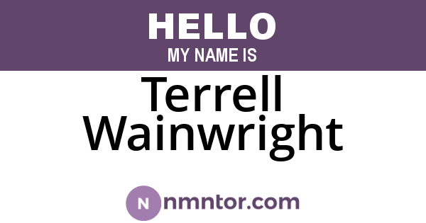 Terrell Wainwright