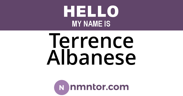 Terrence Albanese
