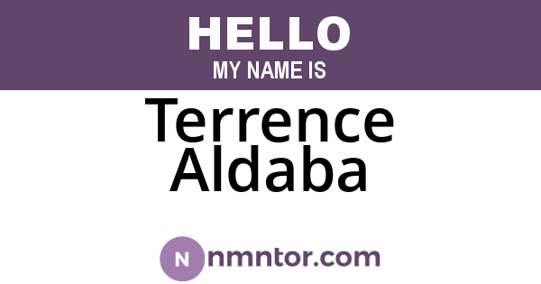 Terrence Aldaba