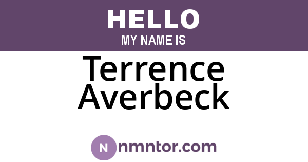 Terrence Averbeck
