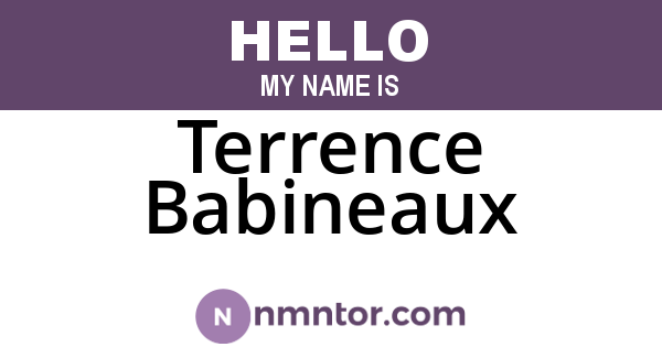 Terrence Babineaux