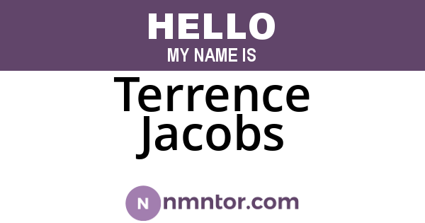 Terrence Jacobs