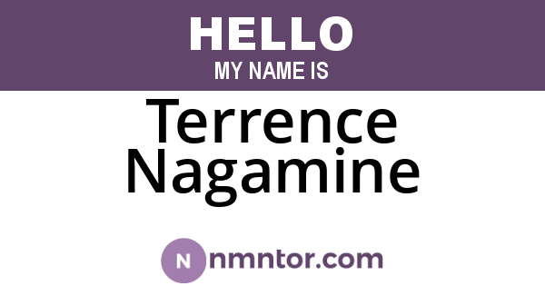 Terrence Nagamine