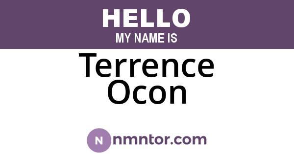 Terrence Ocon
