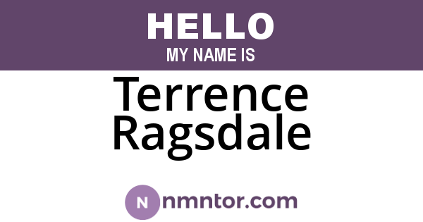 Terrence Ragsdale