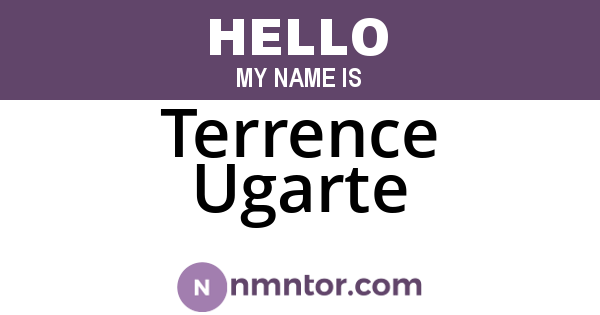 Terrence Ugarte