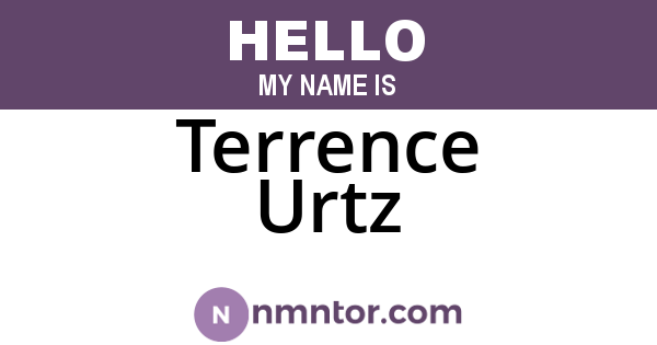Terrence Urtz
