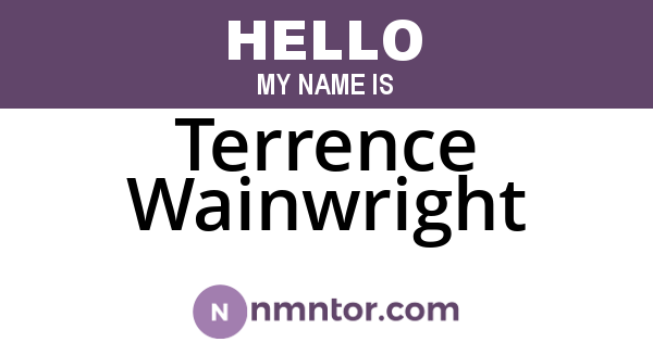 Terrence Wainwright