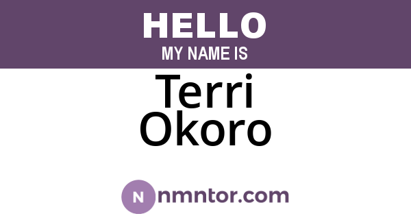 Terri Okoro
