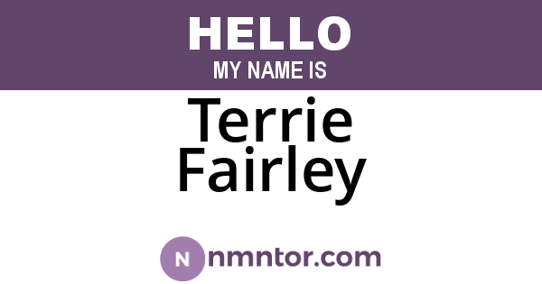 Terrie Fairley