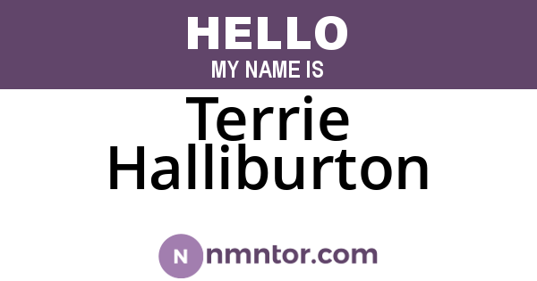 Terrie Halliburton