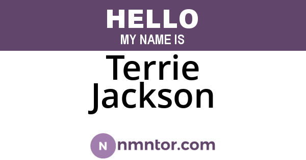 Terrie Jackson
