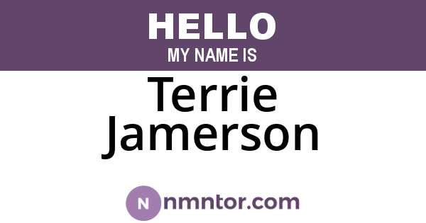 Terrie Jamerson