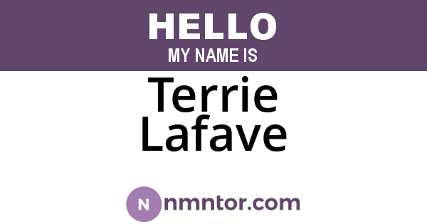 Terrie Lafave