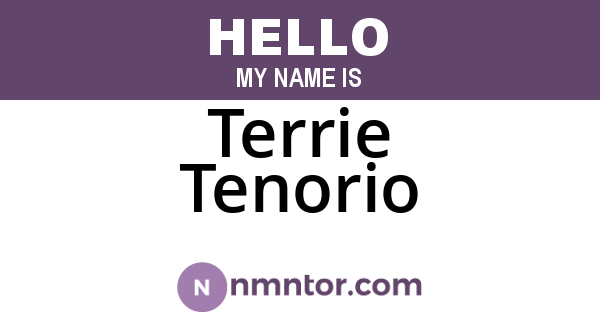Terrie Tenorio