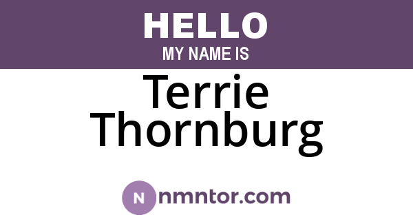 Terrie Thornburg