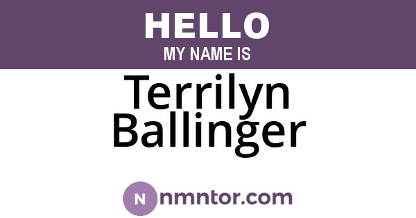 Terrilyn Ballinger