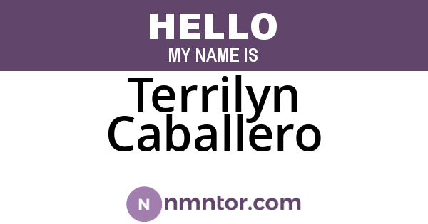 Terrilyn Caballero
