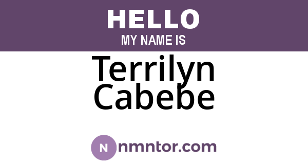 Terrilyn Cabebe