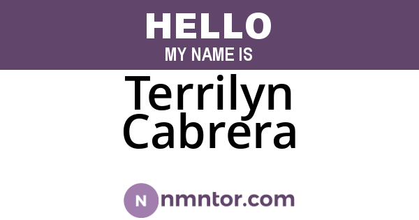 Terrilyn Cabrera