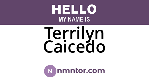 Terrilyn Caicedo