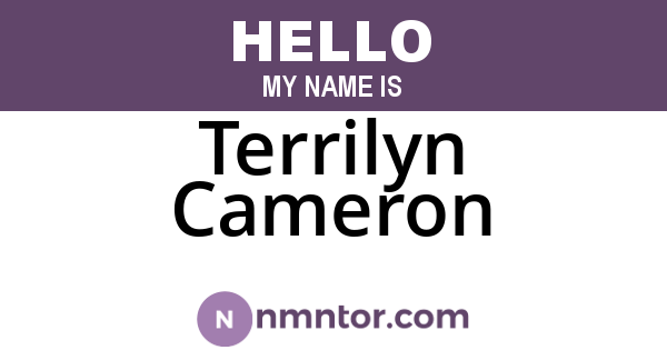 Terrilyn Cameron
