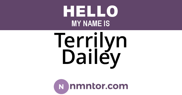 Terrilyn Dailey