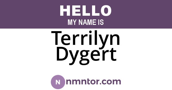 Terrilyn Dygert