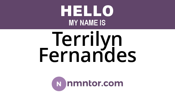 Terrilyn Fernandes