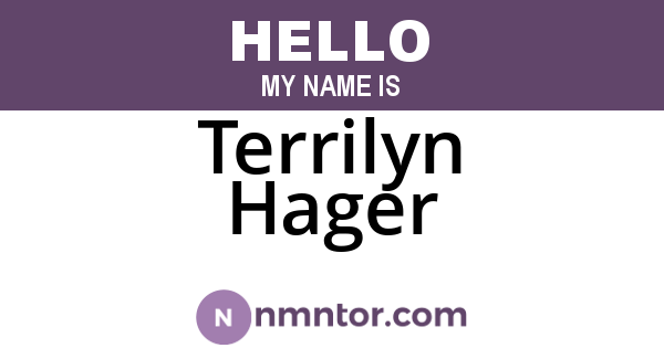 Terrilyn Hager