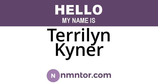 Terrilyn Kyner
