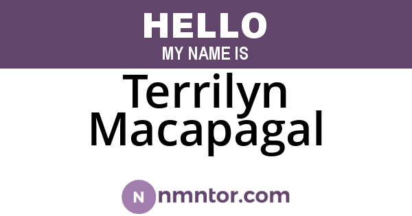 Terrilyn Macapagal