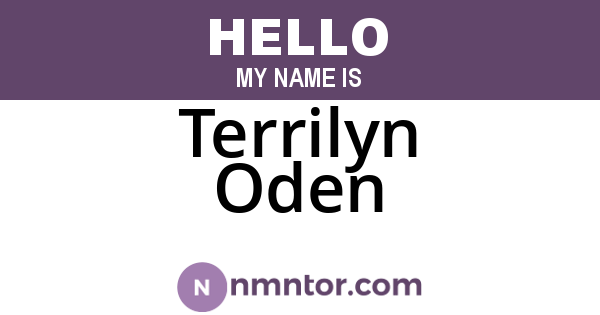 Terrilyn Oden