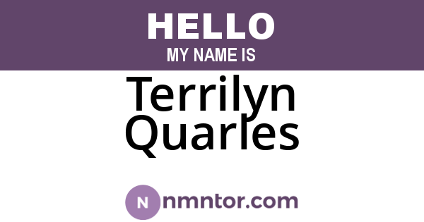 Terrilyn Quarles