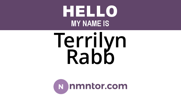 Terrilyn Rabb