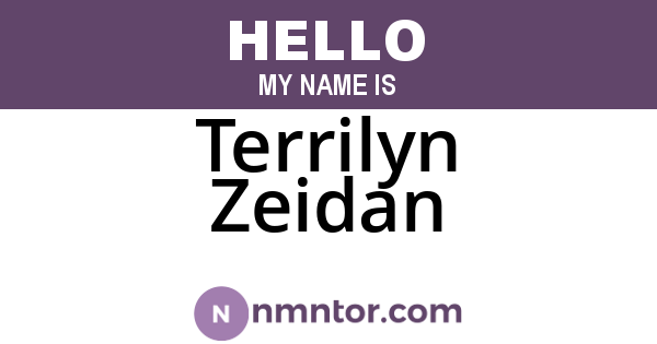 Terrilyn Zeidan