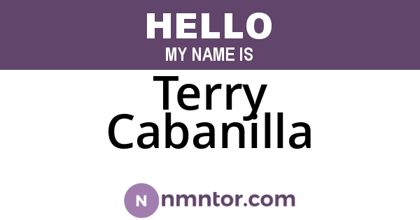Terry Cabanilla