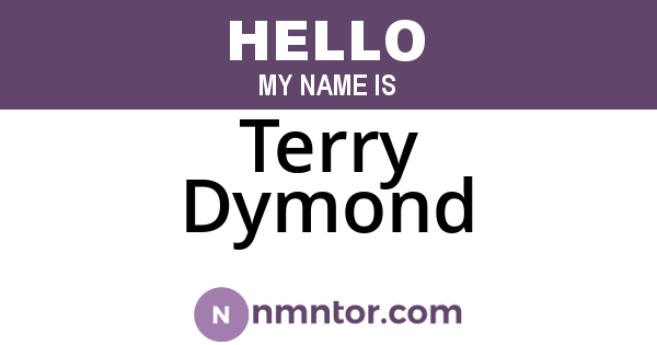 Terry Dymond
