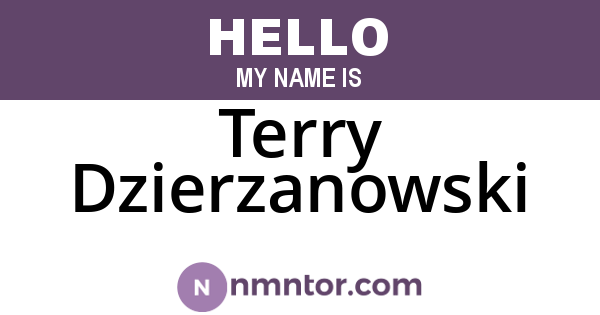 Terry Dzierzanowski