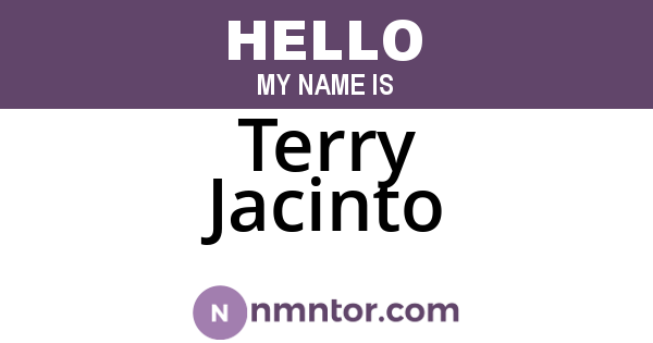 Terry Jacinto