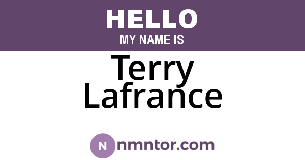 Terry Lafrance