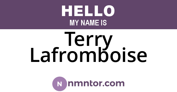 Terry Lafromboise
