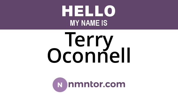 Terry Oconnell