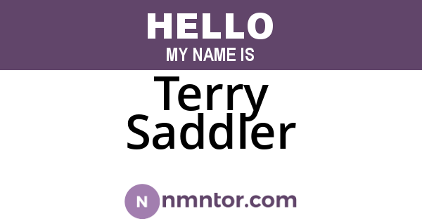 Terry Saddler