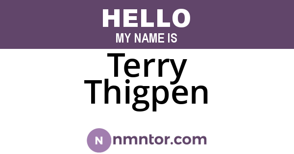 Terry Thigpen