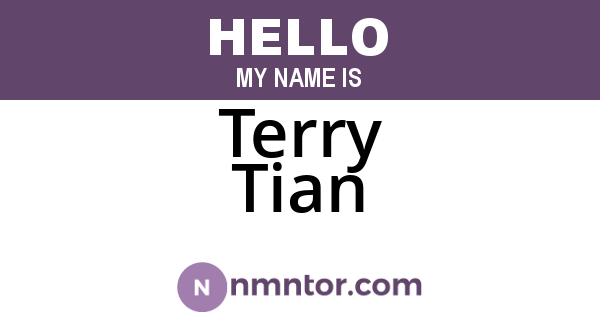 Terry Tian