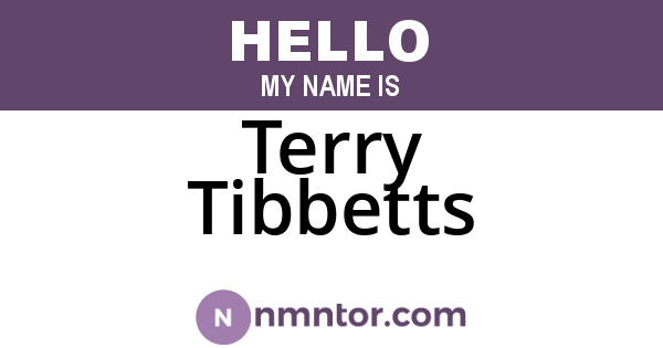 Terry Tibbetts
