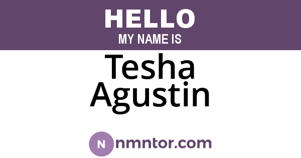 Tesha Agustin